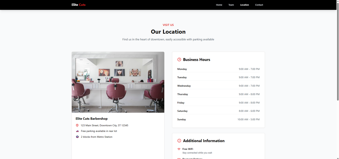 Barbershop Template